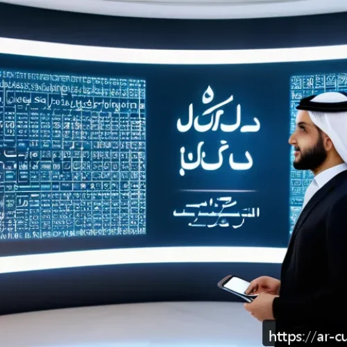 Home 31 AI 큐레이션의 비즈니스 모델 분석 - A modern Arabic customer service center scene showcasing AI-powered personalized customer interactio...